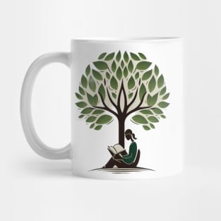 Book Reading under a Tree - Designs for a Green Future Mug